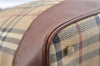 Authentic BURBERRY Nova Check PVC Leather Shoulder Drawstring Bag Beige 1998G