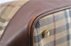Authentic BURBERRY Nova Check PVC Leather Shoulder Drawstring Bag Beige 1998G