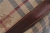Authentic BURBERRY Nova Check PVC Leather Shoulder Drawstring Bag Beige 1998G