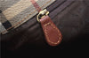 Authentic BURBERRY Nova Check PVC Leather Shoulder Drawstring Bag Beige 1998G