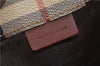 Authentic BURBERRY Nova Check PVC Leather Shoulder Drawstring Bag Beige 1998G