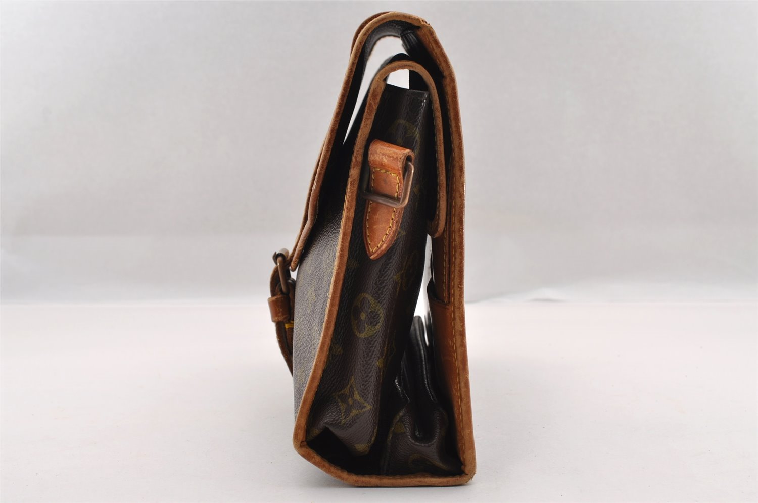 Authentic Louis Vuitton Monogram Portable Serviette Shoulder Bag Junk 1998I