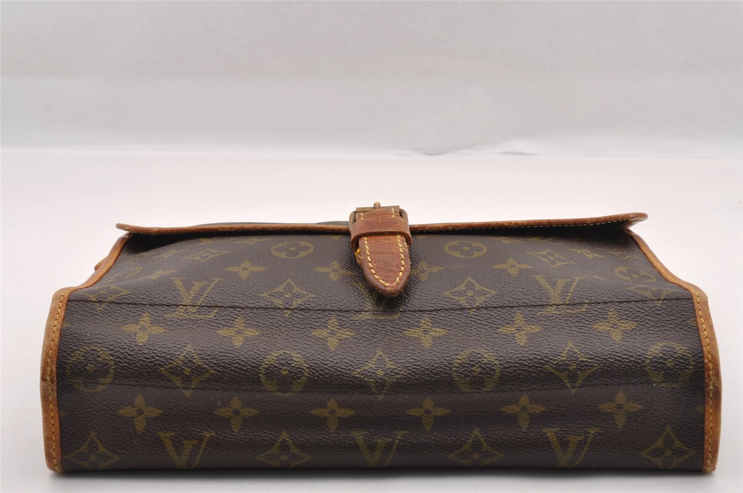Authentic Louis Vuitton Monogram Portable Serviette Shoulder Bag Junk 1998I