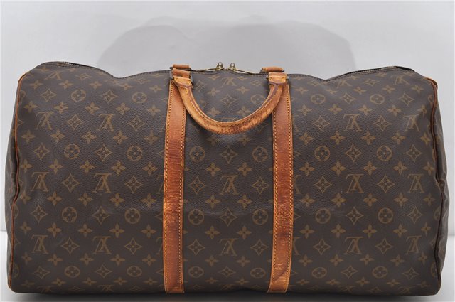 Authentic Louis Vuitton Monogram Keepall 55 Boston Bag M41424 LV 1999D