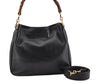 Authentic GUCCI Bamboo Vintage 2way Hand Shoulder Bag Leather Black Junk 1999G