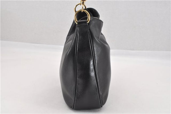 Authentic GUCCI Bamboo Vintage 2way Hand Shoulder Bag Leather Black Junk 1999G