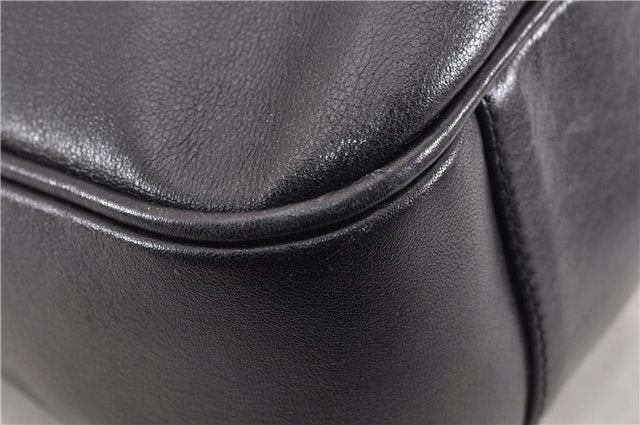 Authentic GUCCI Bamboo Vintage 2way Hand Shoulder Bag Leather Black Junk 1999G