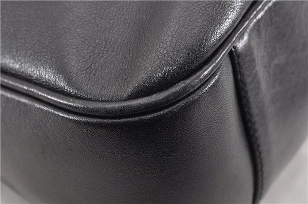 Authentic GUCCI Bamboo Vintage 2way Hand Shoulder Bag Leather Black Junk 1999G