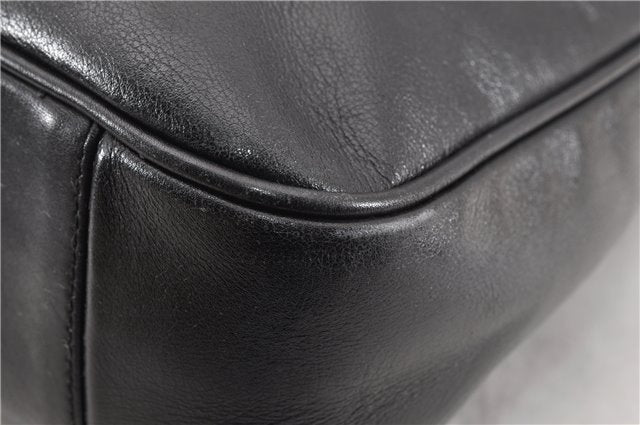 Authentic GUCCI Bamboo Vintage 2way Hand Shoulder Bag Leather Black Junk 1999G