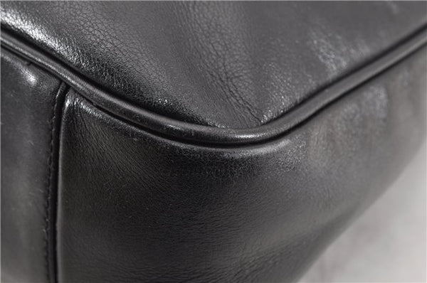 Authentic GUCCI Bamboo Vintage 2way Hand Shoulder Bag Leather Black Junk 1999G