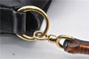 Authentic GUCCI Bamboo Vintage 2way Hand Shoulder Bag Leather Black Junk 1999G