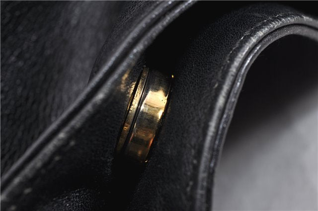 Authentic GUCCI Bamboo Vintage 2way Hand Shoulder Bag Leather Black Junk 1999G