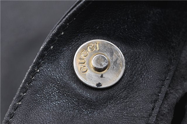 Authentic GUCCI Bamboo Vintage 2way Hand Shoulder Bag Leather Black Junk 1999G