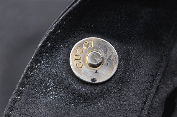 Authentic GUCCI Bamboo Vintage 2way Hand Shoulder Bag Leather Black Junk 1999G