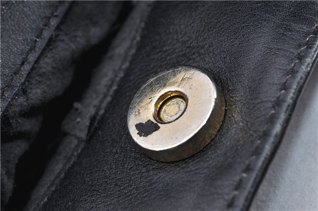 Authentic GUCCI Bamboo Vintage 2way Hand Shoulder Bag Leather Black Junk 1999G