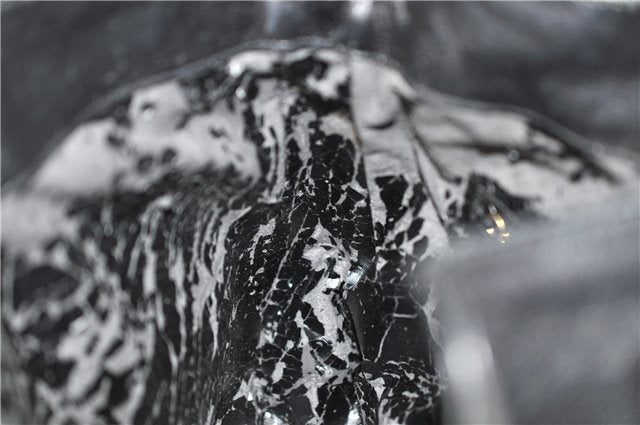 Authentic GUCCI Bamboo Vintage 2way Hand Shoulder Bag Leather Black Junk 1999G