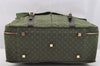 Auth Louis Vuitton Monogram Mini Claudine 2Way Boston Bag Green M42332 LV 2000I