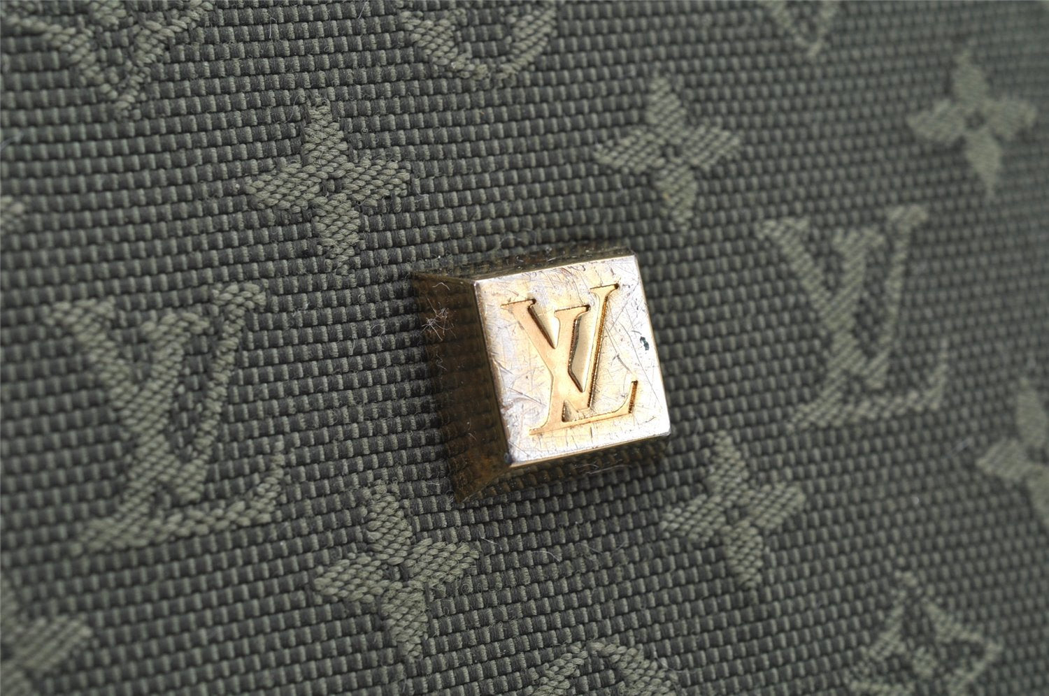 Auth Louis Vuitton Monogram Mini Claudine 2Way Boston Bag Green M42332 LV 2000I