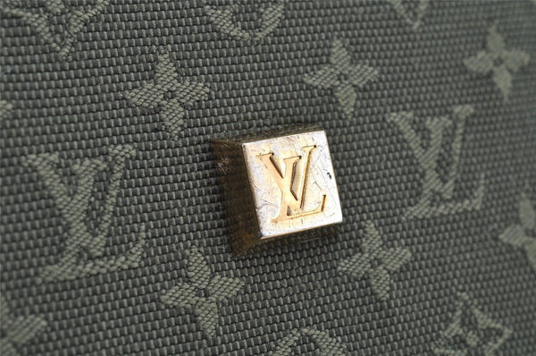 Auth Louis Vuitton Monogram Mini Claudine 2Way Boston Bag Green M42332 LV 2000I