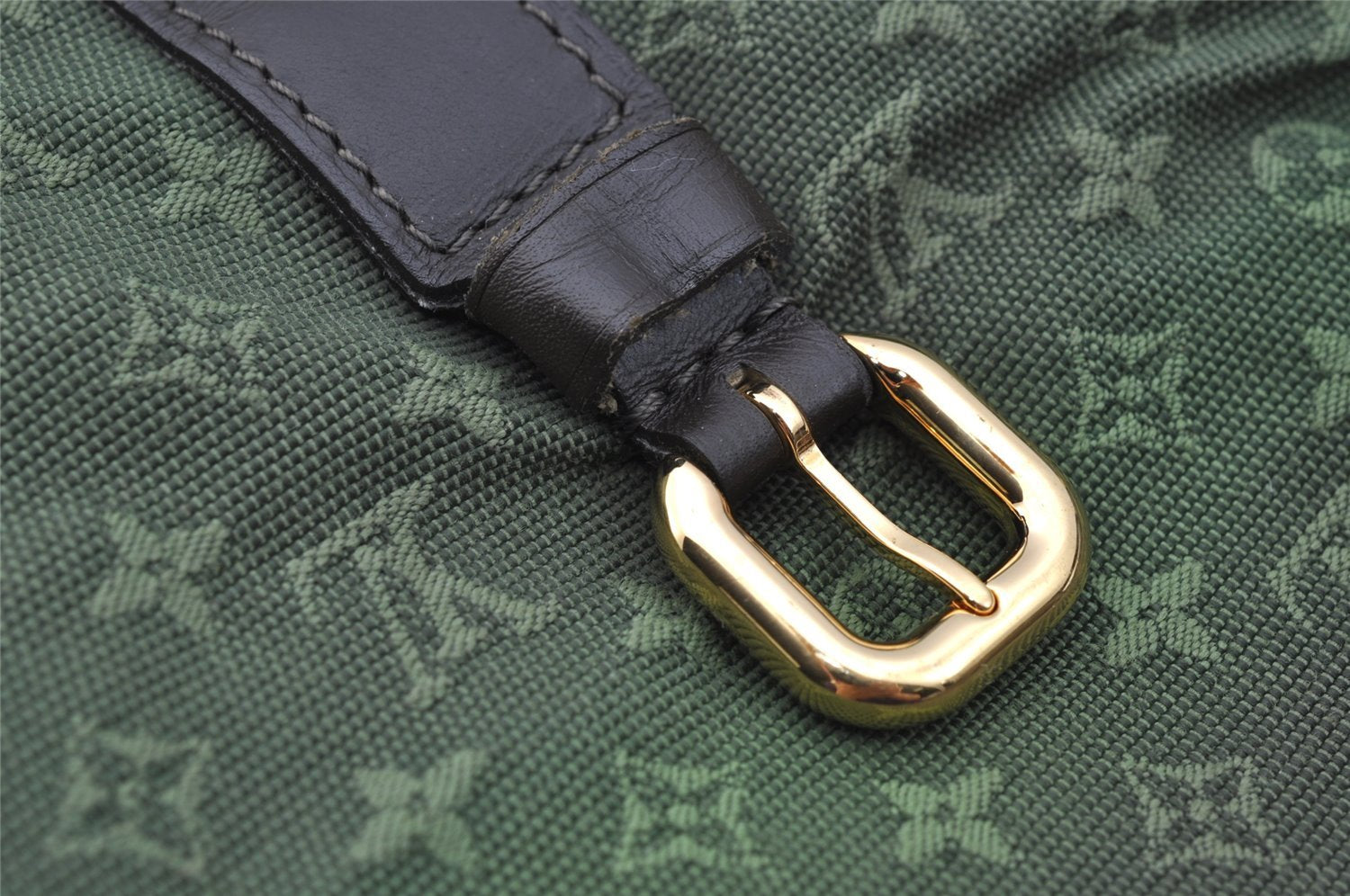 Auth Louis Vuitton Monogram Mini Claudine 2Way Boston Bag Green M42332 LV 2000I