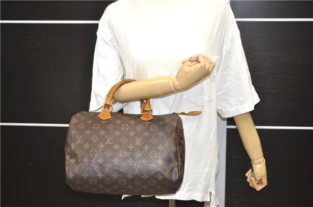 Authentic Louis Vuitton Monogram Speedy 30 Hand Bag Purse M41526 LV 2001D