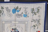 Authentic HERMES Carre 90 Scarf "Queu eux Fleur" Silk Navy Box 2001F