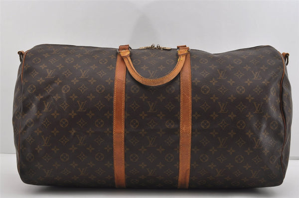 Authentic Louis Vuitton Monogram Keepall Bandouliere 60 M41412 Boston Bag 2001I