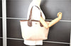 Authentic BURBERRY BLUE LABEL Shoulder Tote Bag Canvas Leather Pink Brown 2003G