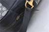 Authentic GUCCI Horsebit Shoulder Cross Body Bag GG PVC Leather Blue 2005D