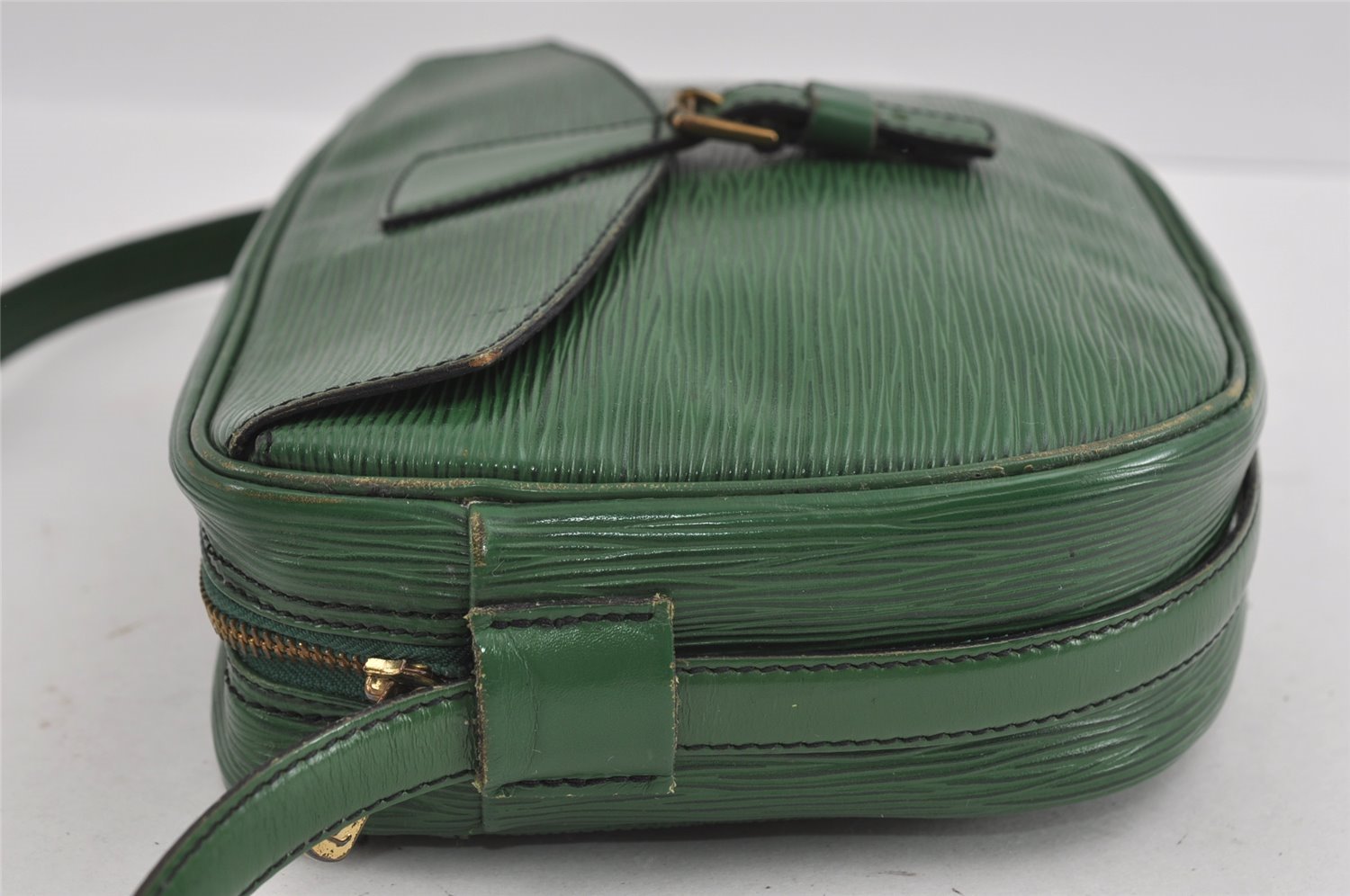 Authentic Louis Vuitton Epi Jeune Fille Shoulder Cross Bag Green M52154 LV 2005I