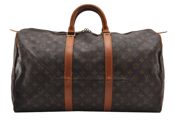 Authentic Louis Vuitton Monogram Keepall 50 Travel Boston Bag M41426 LV 2006G