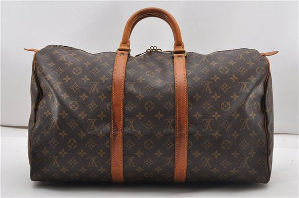 Authentic Louis Vuitton Monogram Keepall 50 Travel Boston Bag M41426 LV 2006G