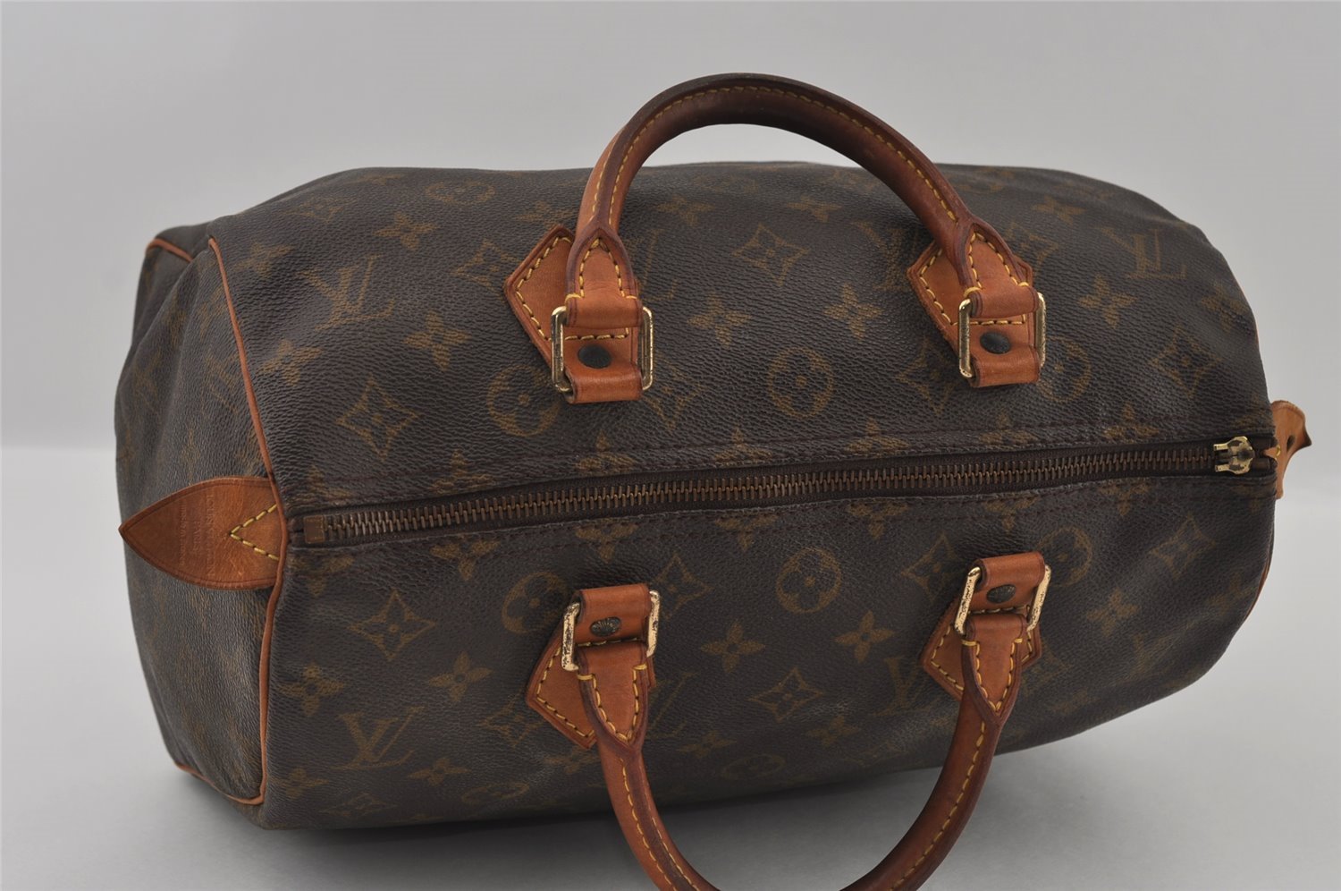 Authentic Louis Vuitton Monogram Speedy 30 Hand Boston Bag M41526 LV Junk 2007I