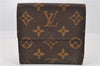 Authentic Louis Vuitton Monogram M61652 Porte Monnaie Billet Carte Credit 2008G