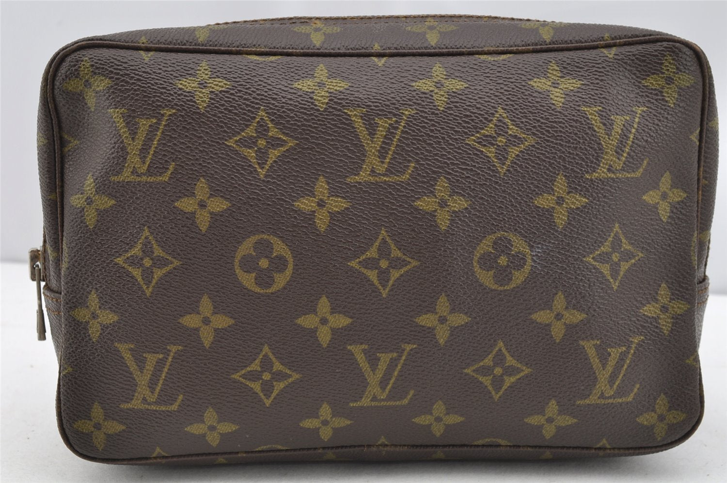 Auth Louis Vuitton Monogram Trousse Toilette 23 Clutch Hand Bag M47524 LV 2008I