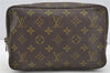 Auth Louis Vuitton Monogram Trousse Toilette 23 Clutch Hand Bag M47524 LV 2008I