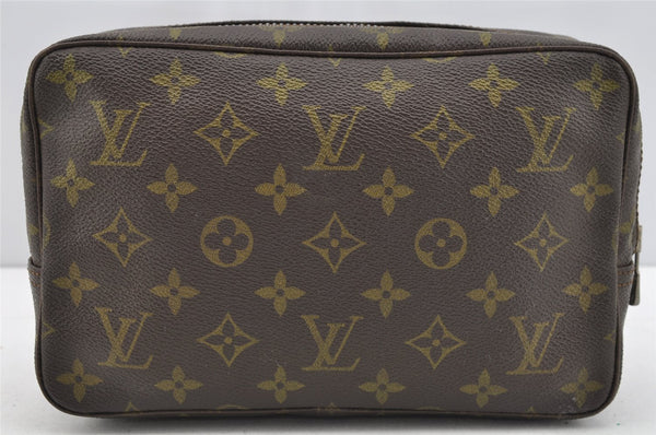 Auth Louis Vuitton Monogram Trousse Toilette 23 Clutch Hand Bag M47524 LV 2008I
