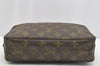 Auth Louis Vuitton Monogram Trousse Toilette 23 Clutch Hand Bag M47524 LV 2008I