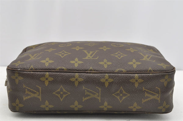 Auth Louis Vuitton Monogram Trousse Toilette 23 Clutch Hand Bag M47524 LV 2008I