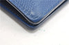 Auth Louis Vuitton Damier Infini Portefeuille Brazza Wallet Blue N63205 LV 2009G