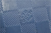 Auth Louis Vuitton Damier Infini Portefeuille Brazza Wallet Blue N63205 LV 2009G