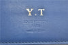 Auth Louis Vuitton Damier Infini Portefeuille Brazza Wallet Blue N63205 LV 2009G