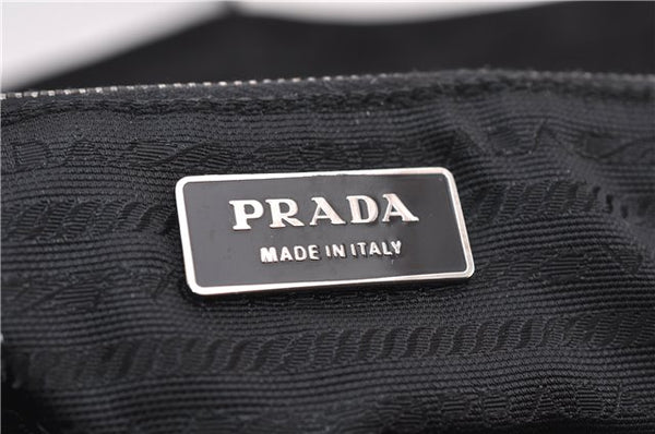 Authentic PRADA Nylon Leather Shoulder Bag Purse Khaki Green Black 2010D