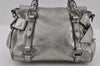 Authentic MIU MIU Leather 2Way Shoulder Cross Body Hand Bag Purse Silver 2010I