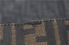 Authentic FENDI Zucca Skirt Canvas Brown Black 2011C