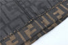 Authentic FENDI Zucca Skirt Canvas Brown Black 2011C