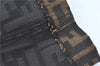 Authentic FENDI Zucca Skirt Canvas Brown Black 2011C