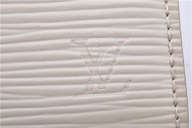 Authentic Louis Vuitton Epi Porte Cartes Simple Card Case White M6030J LV 2011G