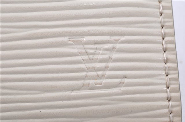 Authentic Louis Vuitton Epi Porte Cartes Simple Card Case White M6030J LV 2011G