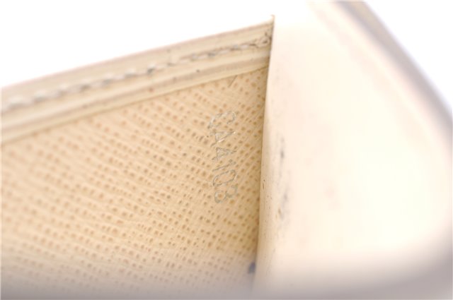 Authentic Louis Vuitton Epi Porte Cartes Simple Card Case White M6030J LV 2011G